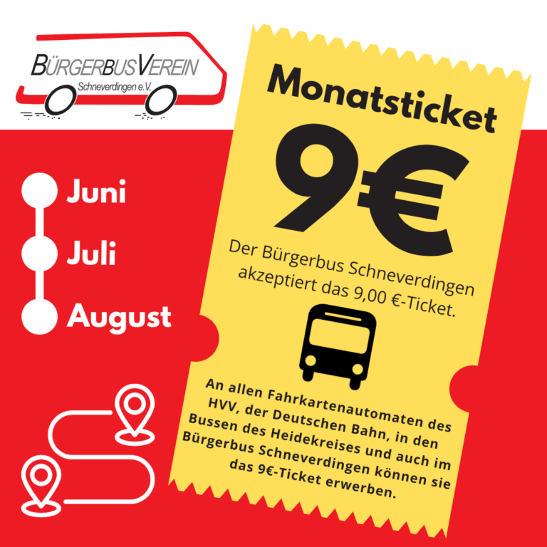 9€-Ticket im Bürgerbus