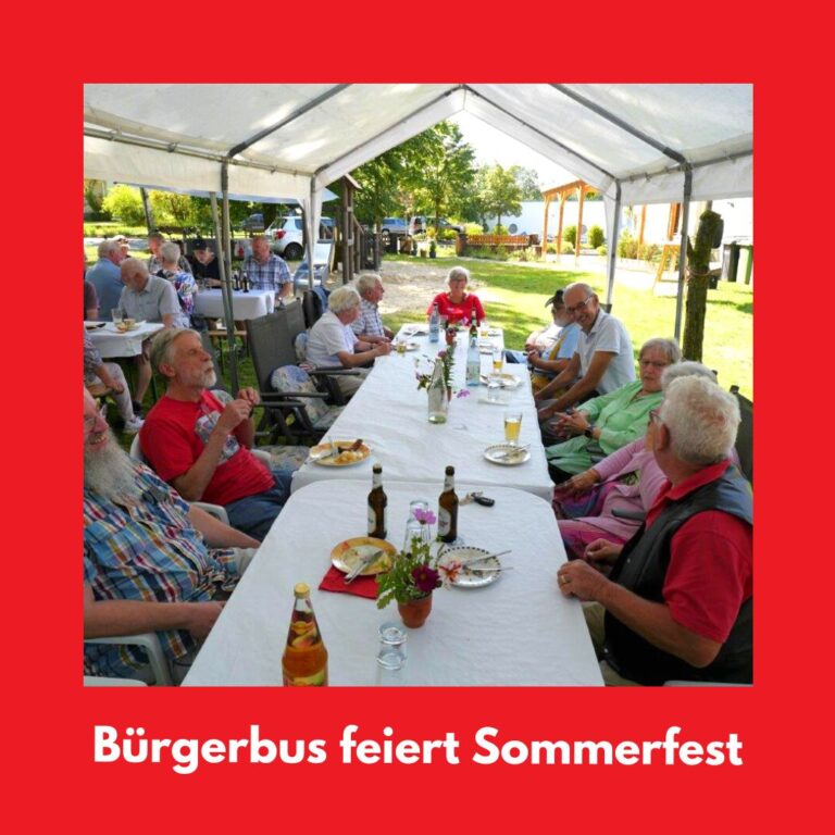 Bürgerbus feiert Sommerfest