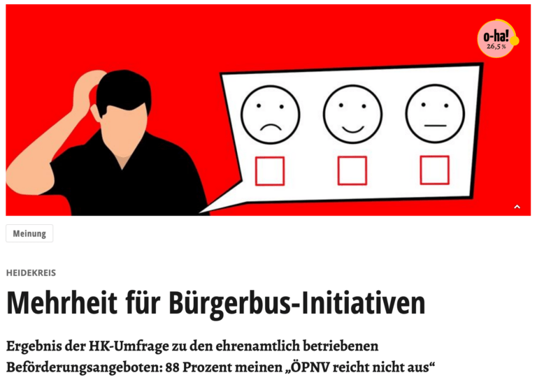 Mehrheit für Bürgerbus-Initiativen